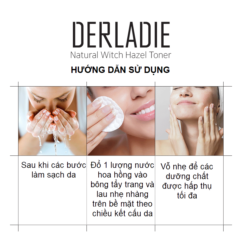 Nước hoa hồng Derladie Toner 500ml