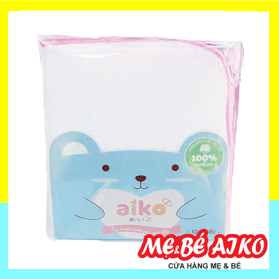 Khăn sữa 4 lớp 25x25 xuất nhật aiko