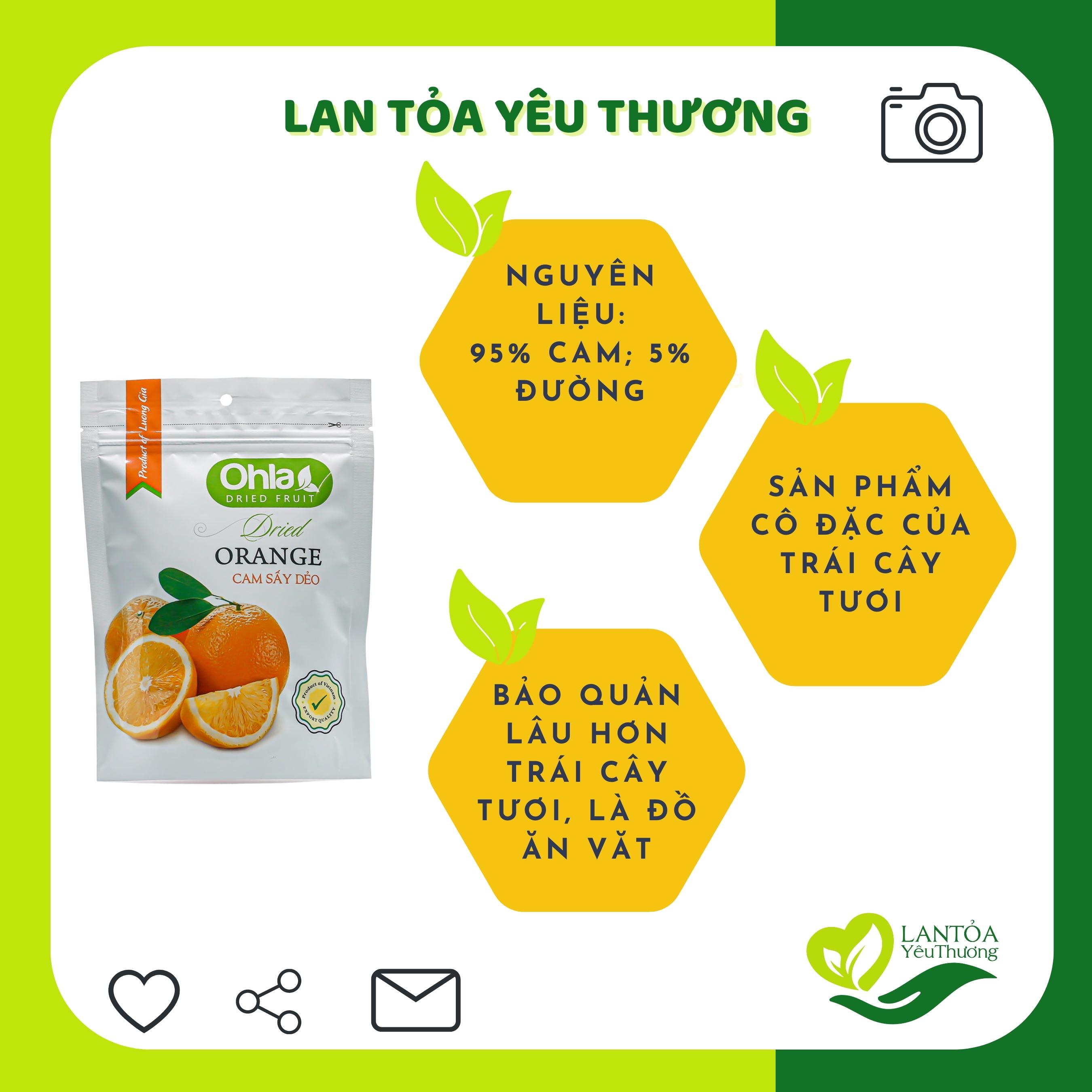 Cam sấy dẻo Ohla 100g