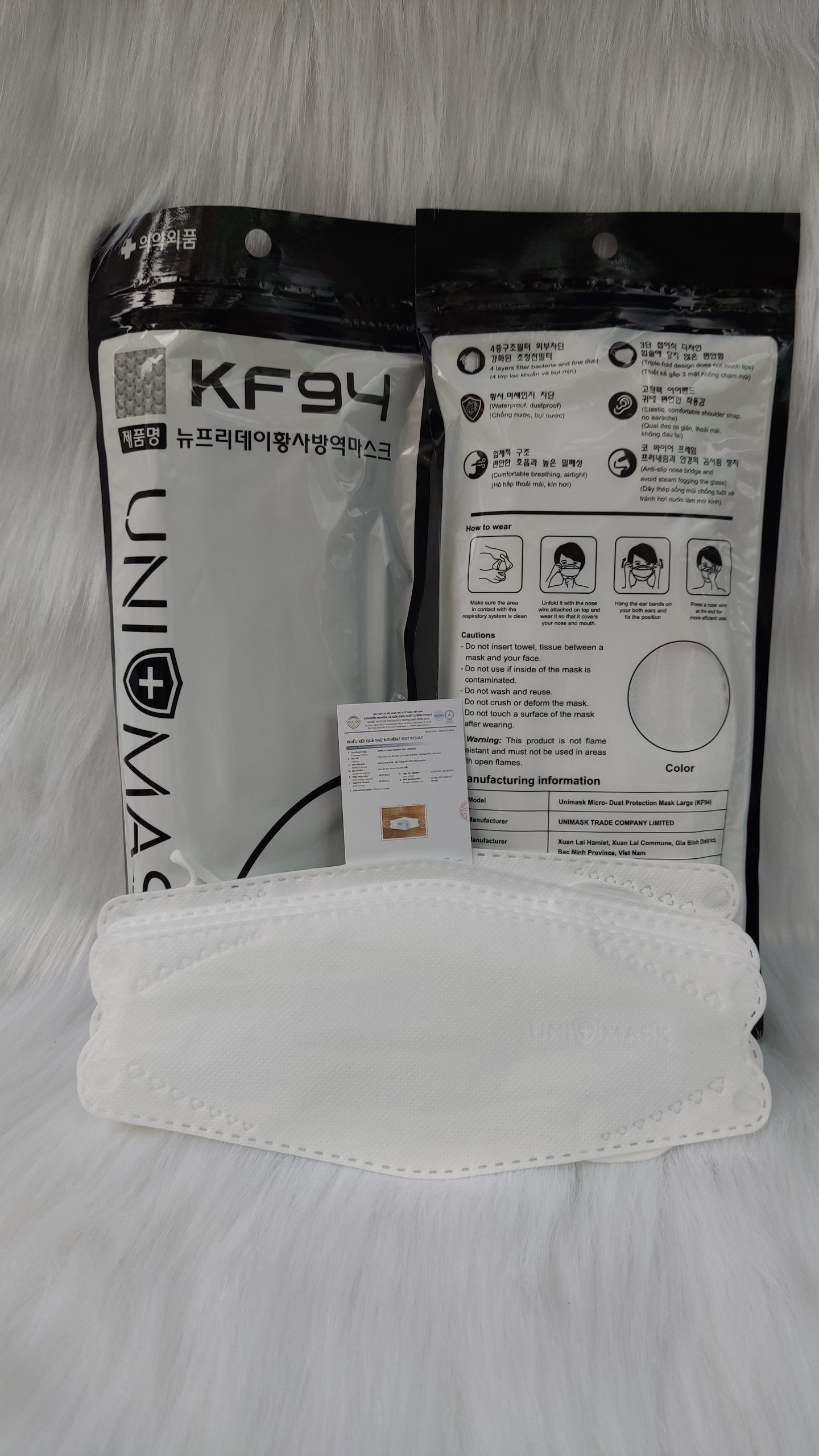 Khẩu trang KF94 Unimask 4 lớp