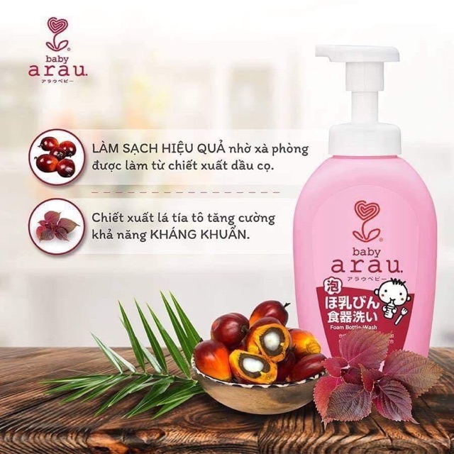 Nước rửa bình Arau nội địa Nhật