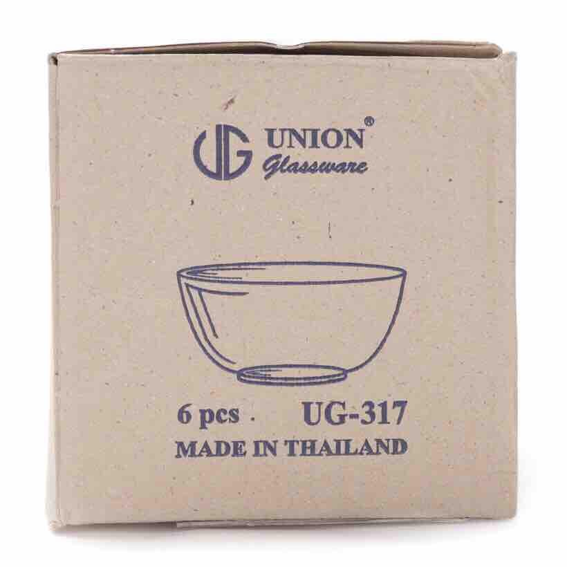 [HCM]Bộ 6 chén thuỷ tinh UG 317 Thái Lan(chén ăn cơm)
