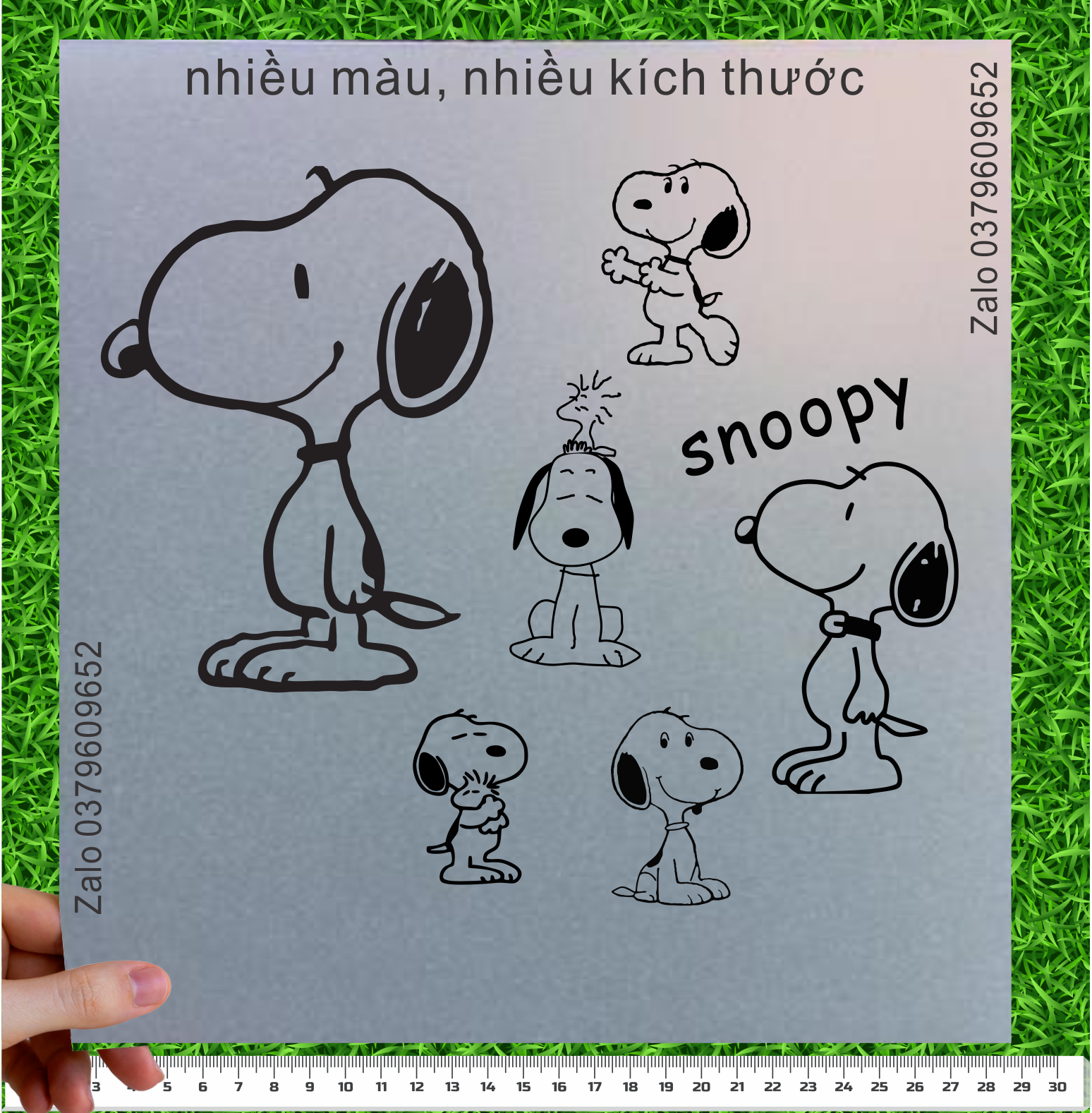 [Sticker ủi nhiệt nhiều hình ] Hình ủi Chó Snoopy đáng yêu chọn lọc