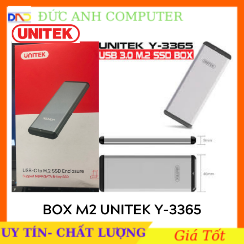 Box chuyển SSD M2 Sata sang ổ cứng di động Unitek Y - 3365 chuẩn 30 (xám) cam kết sản phẩm đúng mô tả chất lượng đảm bảo