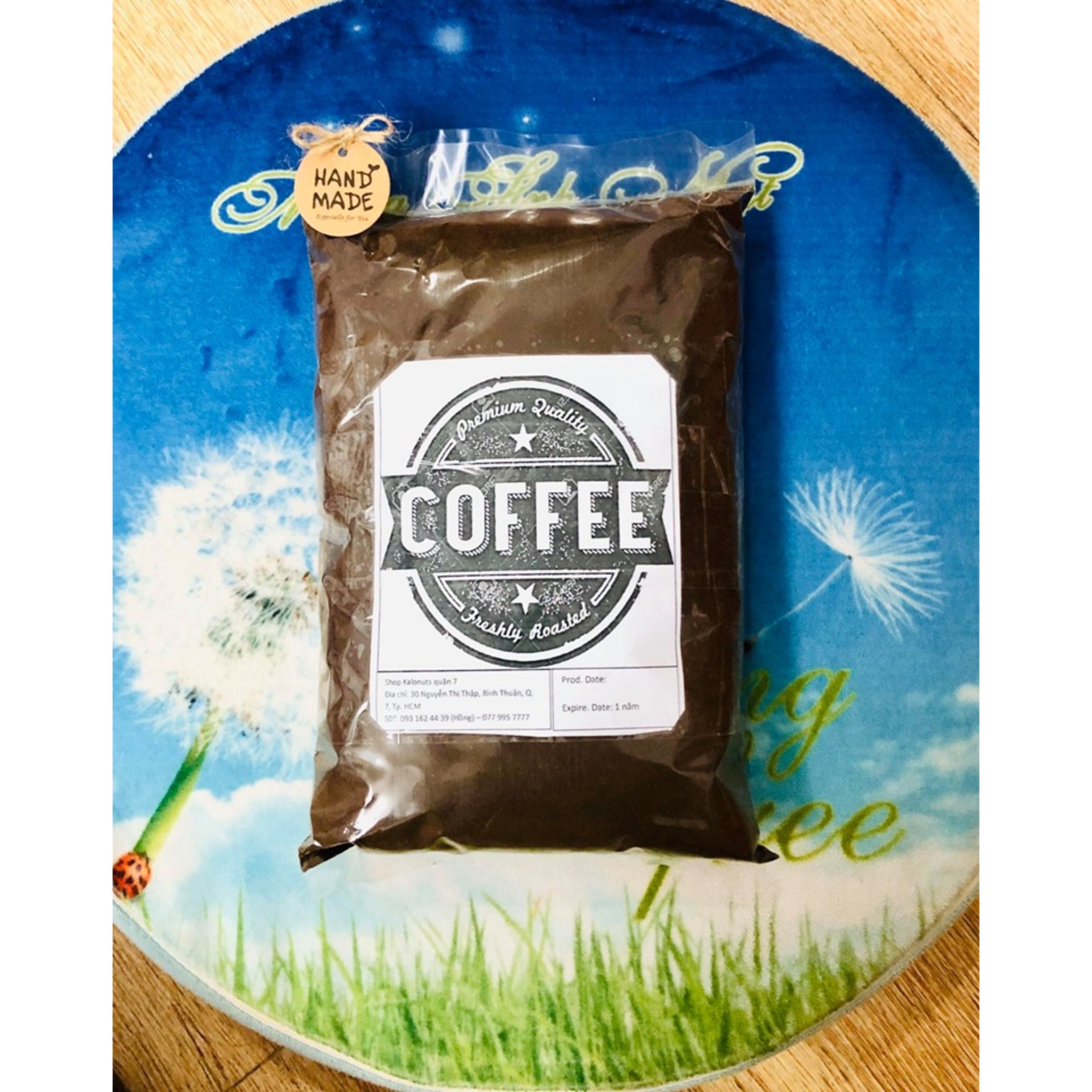 Bột cà phê nguyên chất tẩy tế bào chết, trắng da - 100gr