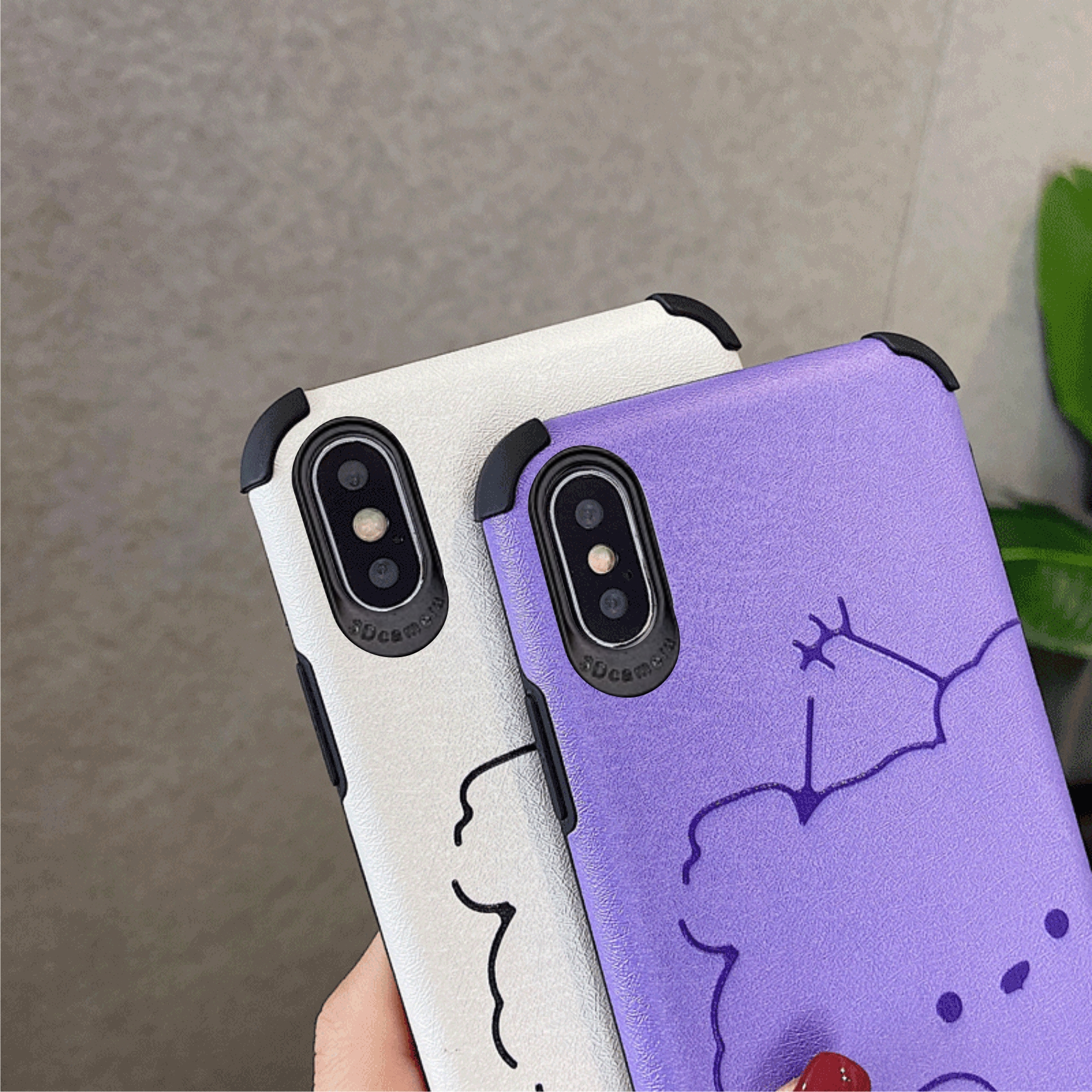 Ốp Lưng Da IMD Bear