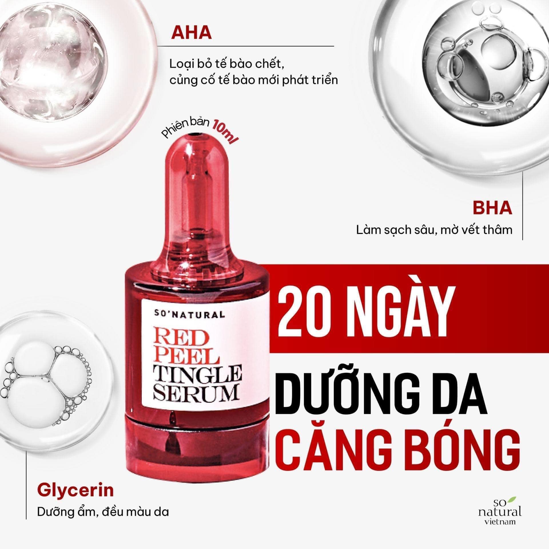 [Fullbox] Thay Da Sinh Học Red Peel Serum 10ML