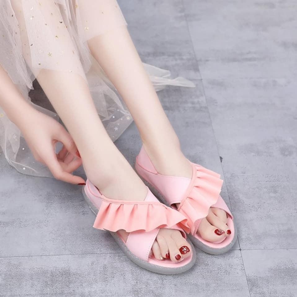 [HCM]Sandal quai chéo đế gân bò cao cấp