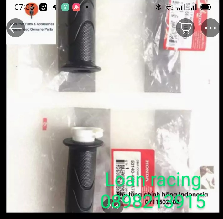 Cặp bao tay ống ga Honda Vario Click hàng zin chính hãng Honda