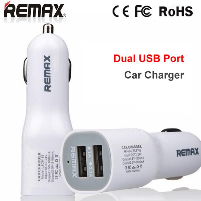 Cóc sạc xe hơi remax 2 cổng usb
