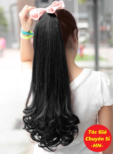 Tóc cột tơ  xoăn đuôi 50~55cm