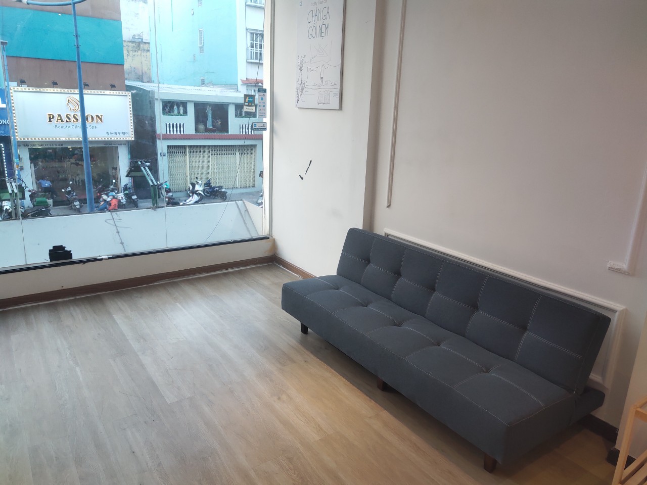 Sofa bed . Sofa giường . Màu xám đậm. Chất liệu vải