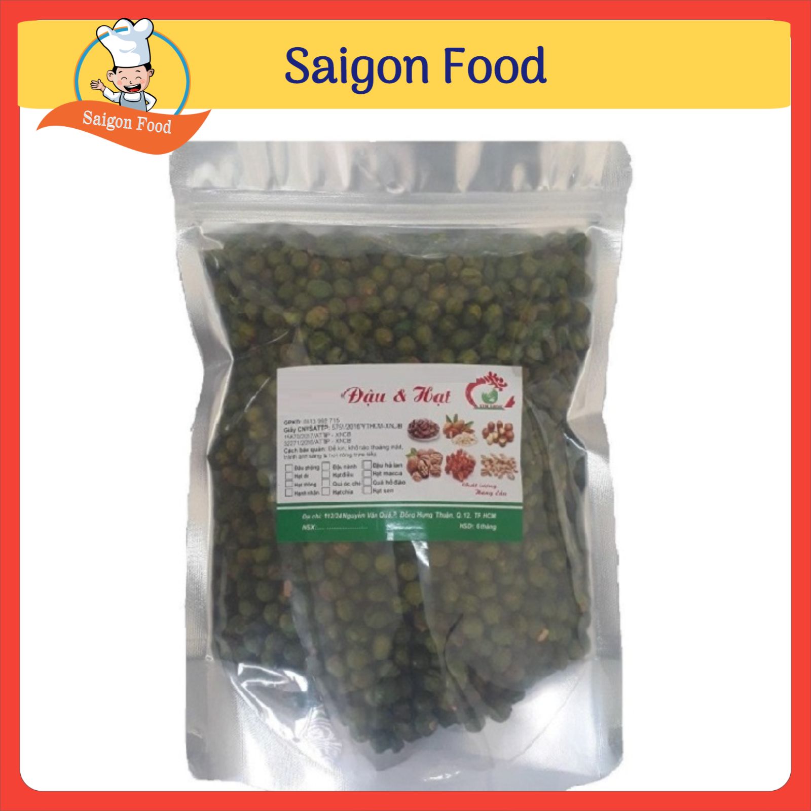 Combo 0.5kg đậu hà lan rang muối - Saigon Food