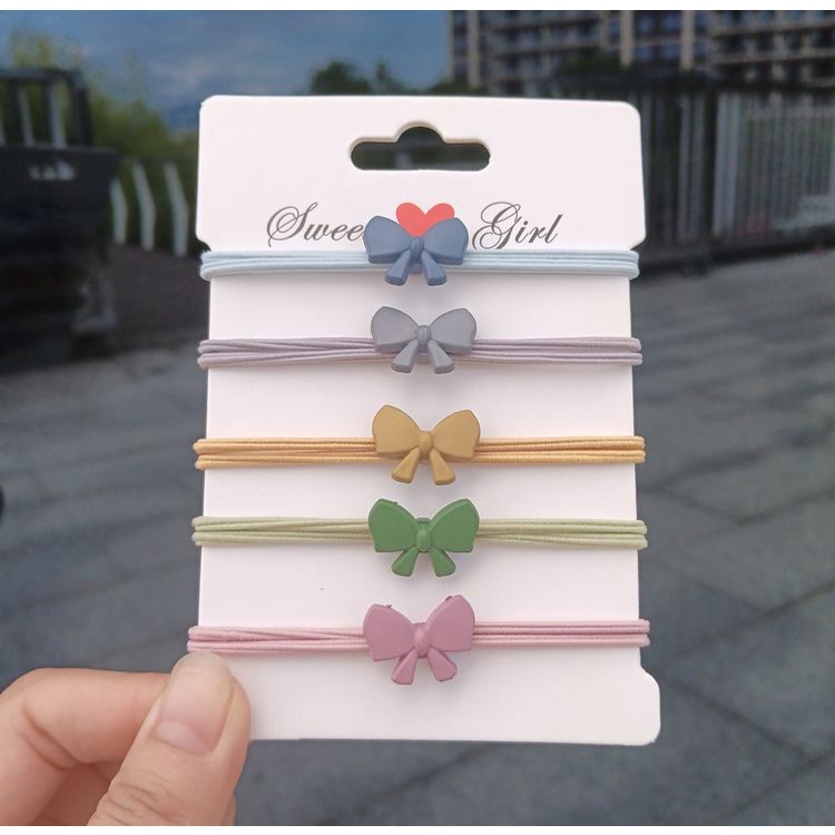 Set 10 dây chun buộc tóc xinh xắn nhiều mẫu
