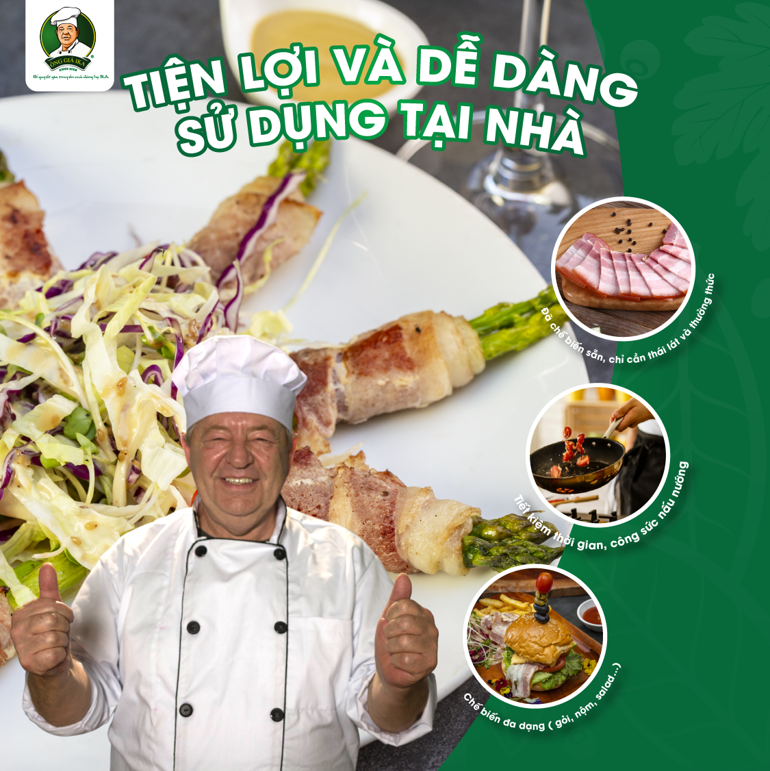 [ Chỉ giao HCM & Hà Nội] Ba chỉ hun khói 300g Ông già Ika