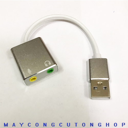 Usb Sound 7.1- chuyển đổi cổng usb sang chân 3.5 mic và tai nghe