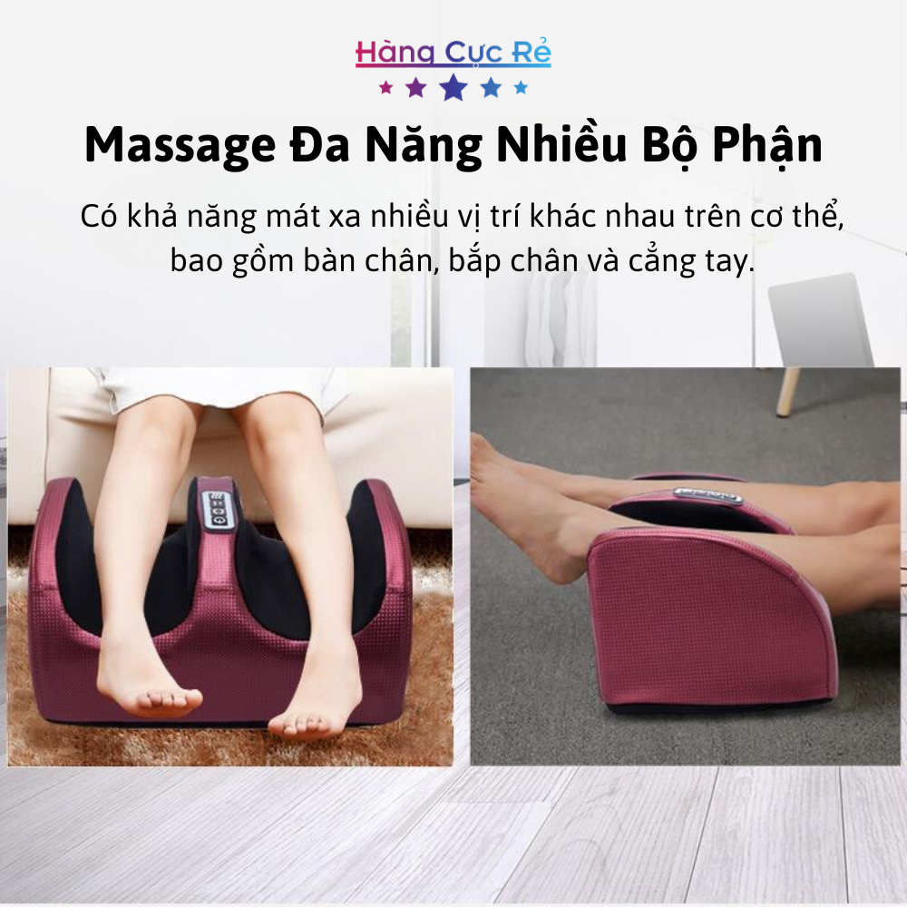 Máy massage chân bấm huyệt tự động, trị liệu giãn tĩnh mạch, mát xa lưu thông máu cao cấp - Shop Hàng Cực Rẻ