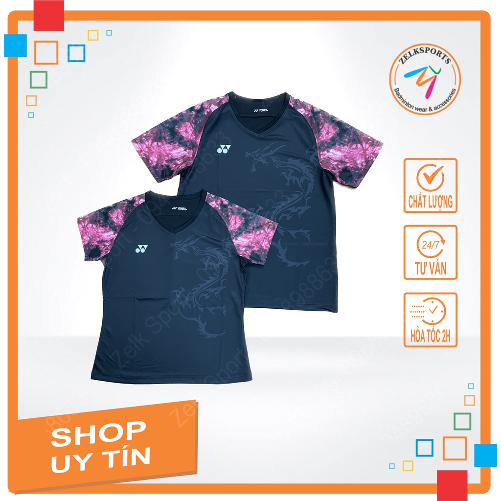 Áo cầu lông Yonex 2071 Đen (nam,nữ)