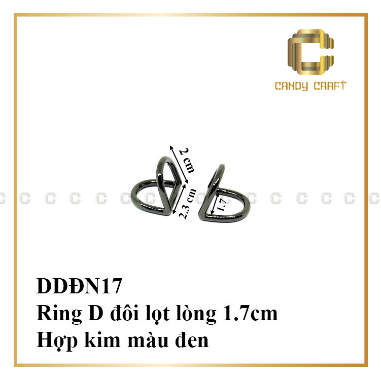 Khoen D đôi & khoen D vuông - phụ kiện làm túi xách