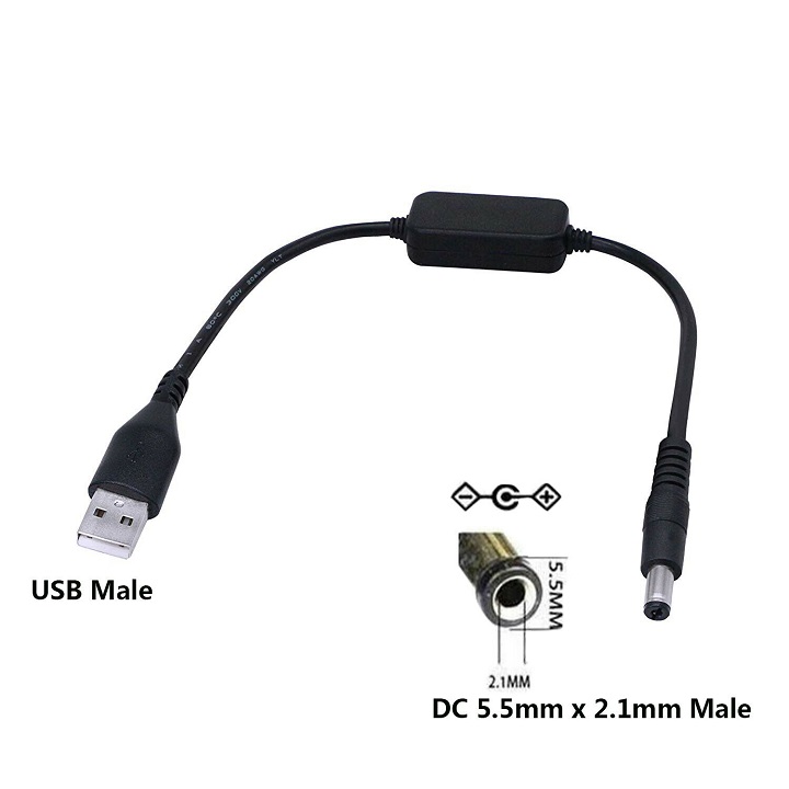 Cáp chuyển đổi điện áp cho modem Wifi 12v-2A (Cúp điện vẫn có Wifi)