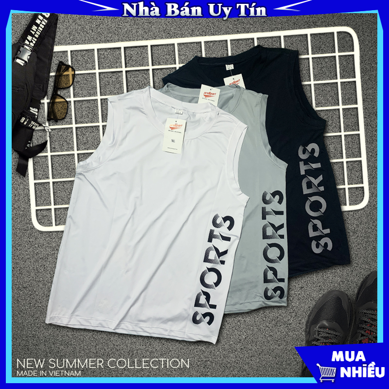 >> BÁO GIÁ ÁO BA LỖ NAM ÁO TANK TOP VER.02 SÁT NÁCH CHẤT VẢI THOÁNG MÁT, MỀM MỊN, THẤM HÚT MỒ HÔI, CO GIÃN 4 CHIỀU | Shopee Lazada Sendo Tiki mới nhất 164 Áo thun nam ba lỗ thể thao đẹp mã TT2 cổ tròn lót rộng Tank Top form rộng nách bóng rổ, tập gym co giãn chất lưới hè thu