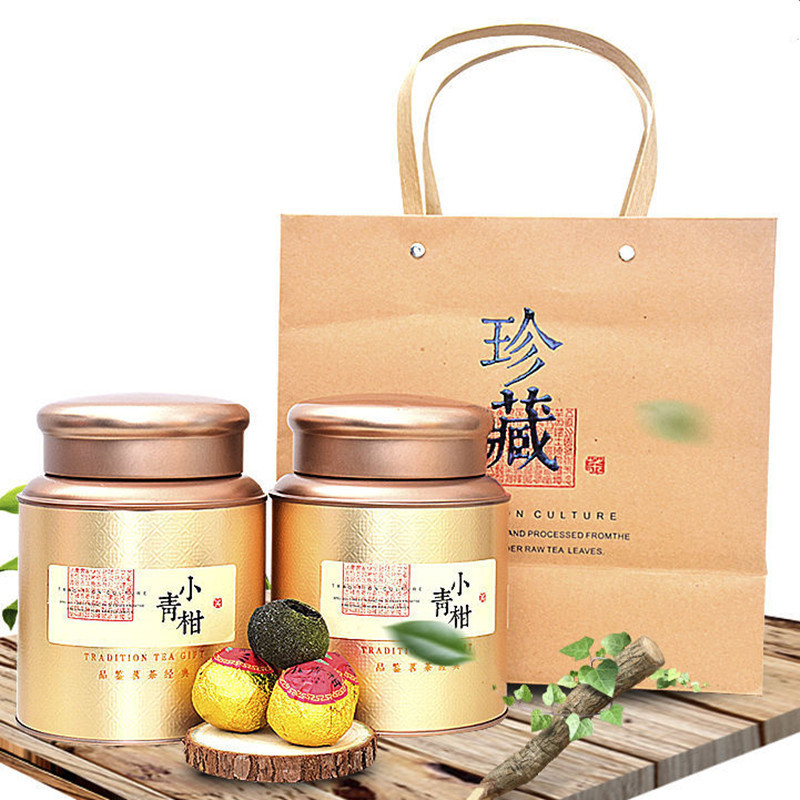 Trà phổ nhĩ quýt vân nam chính hiệu hộp thiếc 250 gram