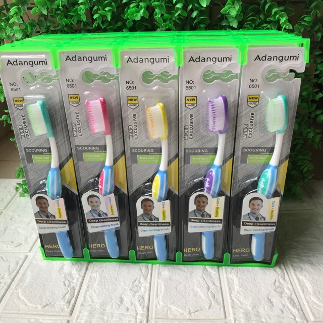 Bộ 5 bàn chải đánh răng adangumi siêu bền, đánh siêu sạch