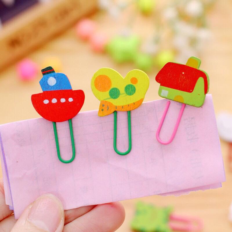 Sỉ 12 kẹp giấy, bookmark hình thú dễ thương