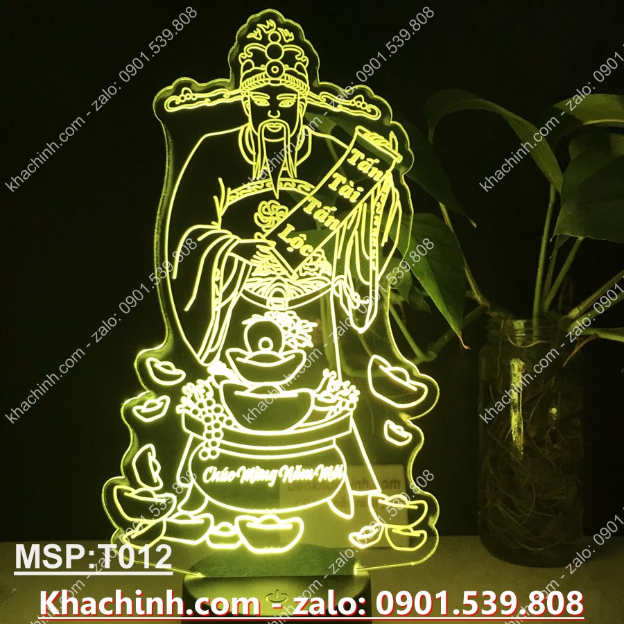 [HCM]Tấm Mica khắc tượng Thần Tài tấn tài tấn lộc (không bao gồm đế đèn) chúc mừng năm mới thọ tỷ nam sơn đèn thờ tranh thư pháp Đèn led khắc hình theo yêu cầu đèn khắc hình cá nhânquà tặng sinh nhật quà cướitranh thư phápđèn để bàn