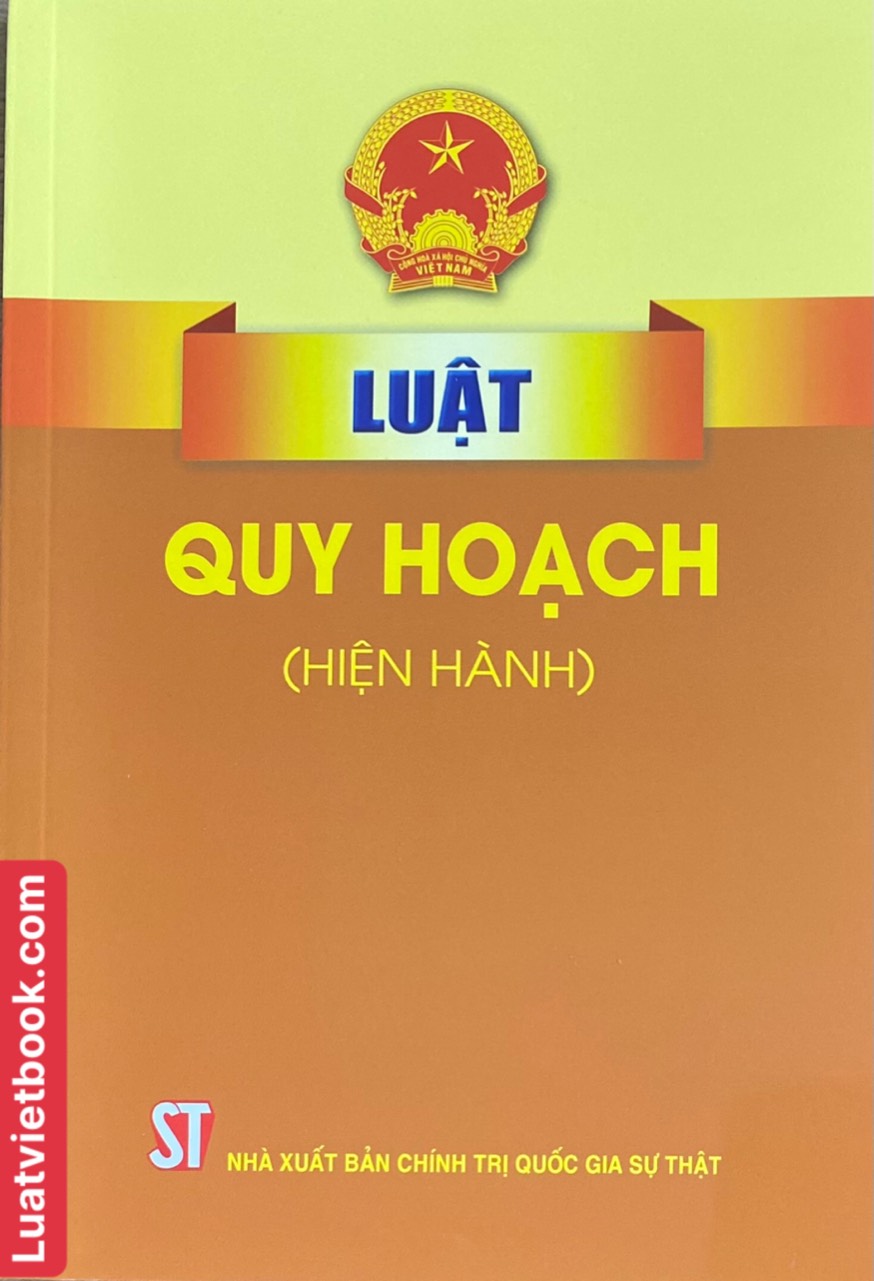 Sach Luật Quy Hoạch ( Hiện Hành )