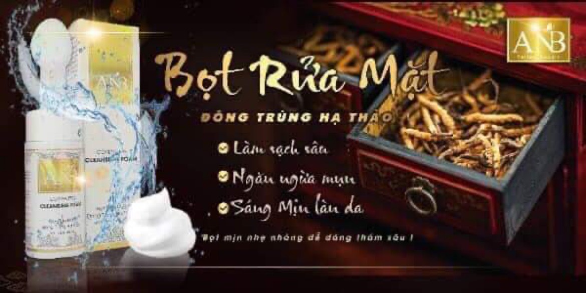 BỌT RỬA MẶT ĐÔNG TRÙNG HẠ THẢO ANB