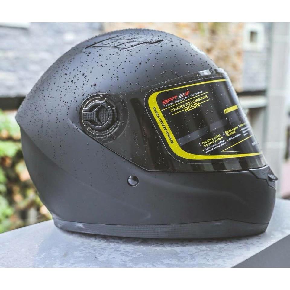 Mũ Bảo Hiểm Fullface Royal M136 - Đen trơn