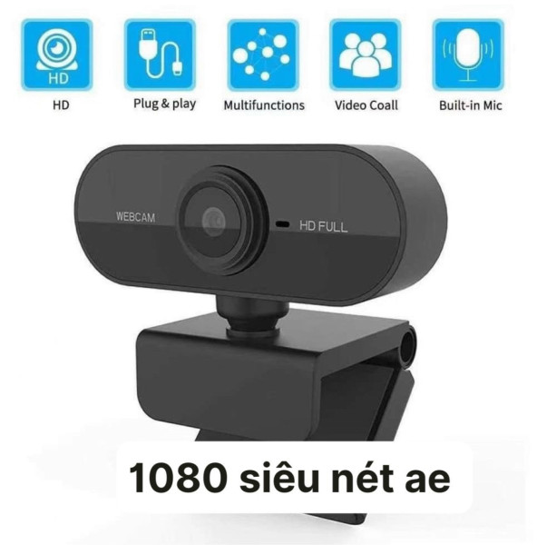 👑(Bảo hành 06 tháng) Webcam Kẹp 720P-1080P Full HD Màn Hình Tích Hợp Míc - Webcam Máy Tính Hỗ Trợ Học Trực Tuyến, để bàn