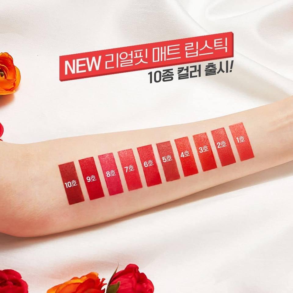 [HCM]SON THỎI VỎ ĐEN INNISFREE REAL FIT LIPSTICK (Ib chọn màu)