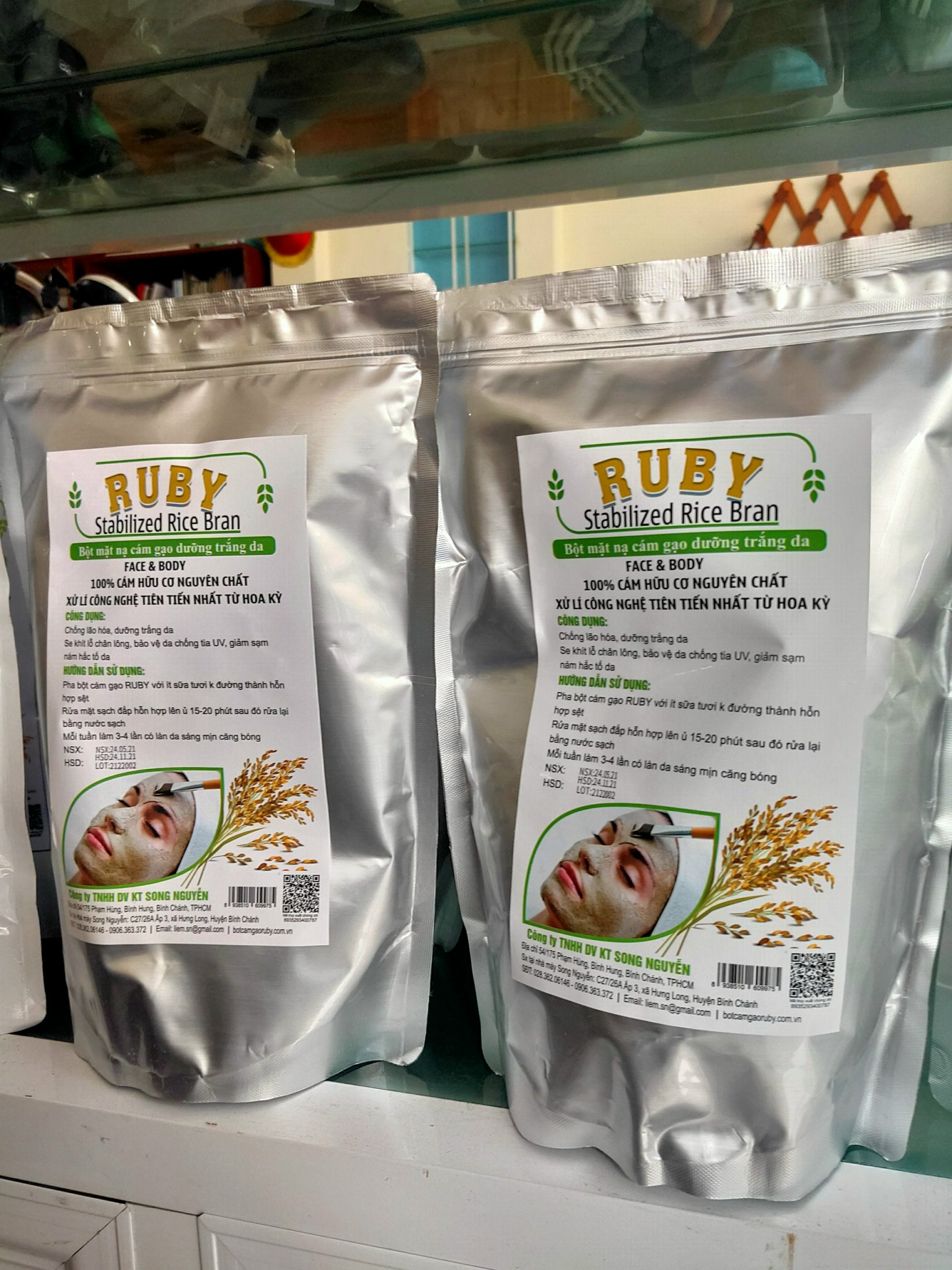 [HCM]Mặt nạ cám gạo loại 250g