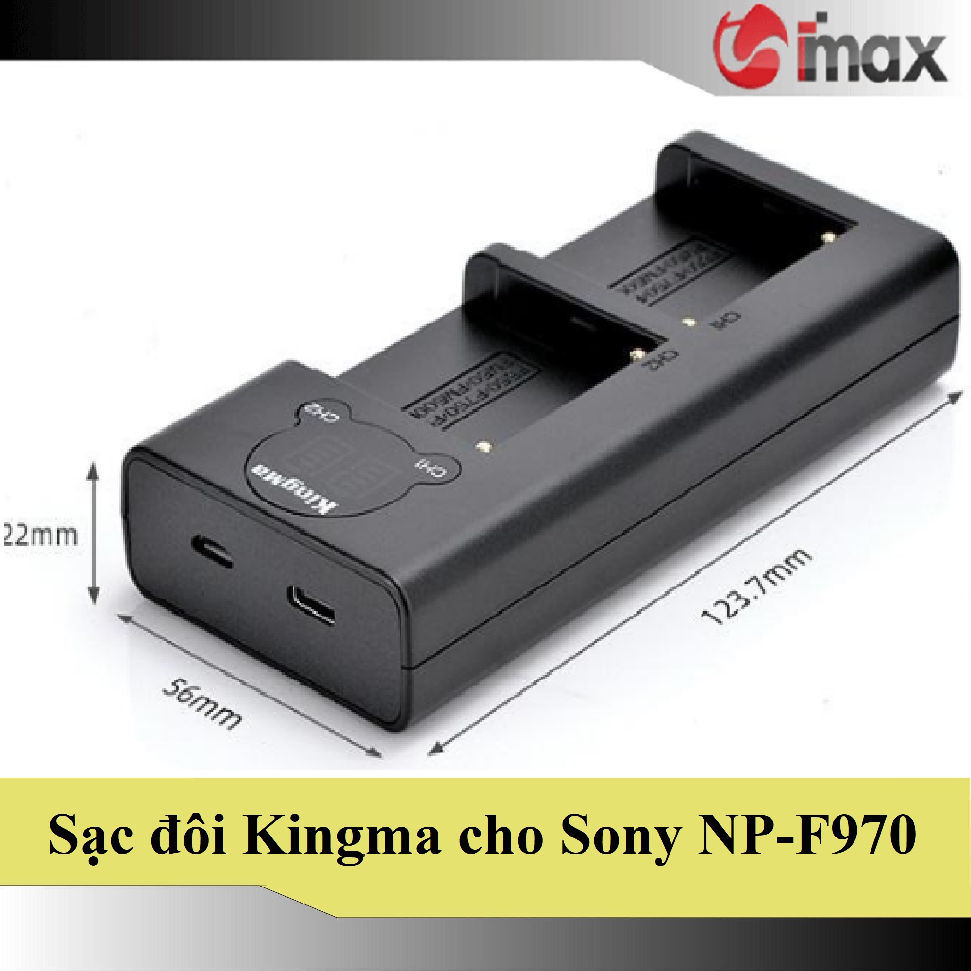 Sạc đôi Kingma NP-F970 (BM048)