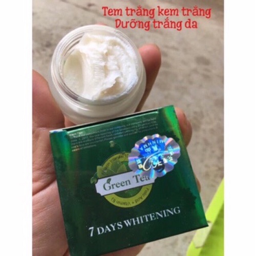 kem trắng da 7 ngày Green tea