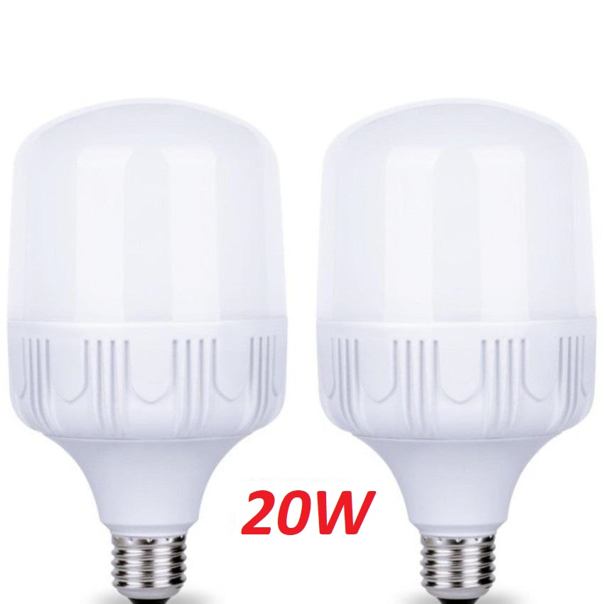 Bộ 10 bóng đèn Led 20W đuôi E27-Bảo hành 12 tháng.