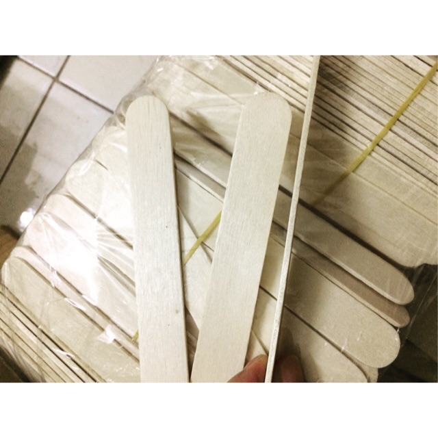 [HCM]Que kem gỗ (100 cái) trang trí tiểu cảnh thủy sinh terrarium chậu cây cảnh sen đá bánh kem xương rồng