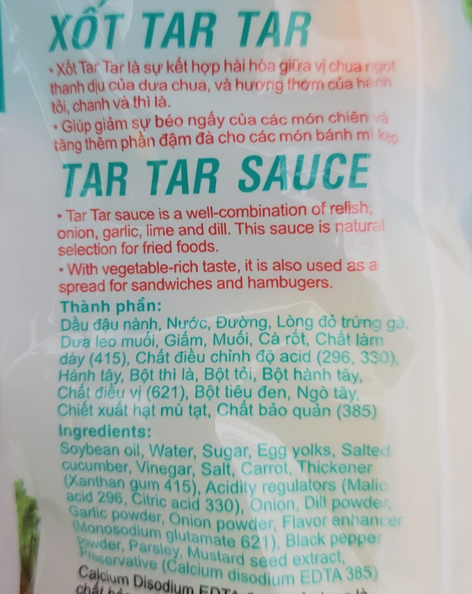 [Chai 300g] XỐT TAR TAR [VN] KEWPIE Tar Tar Sauce