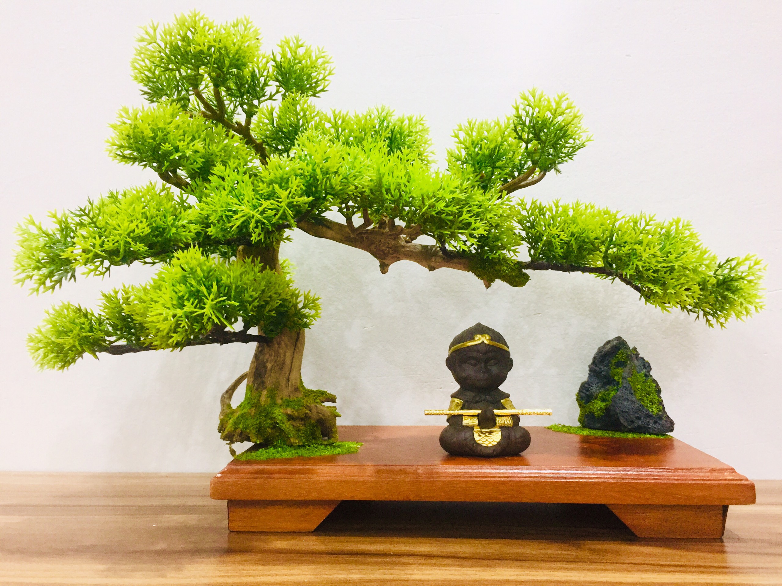 Bộ Tiểu Cảnh Lý Bạch Ngâm Thơ, Bonsai Thủ Công Trang Trí, Tiểu Cảnh Trang Trí Phòng Khách, Bàn Làm Việc