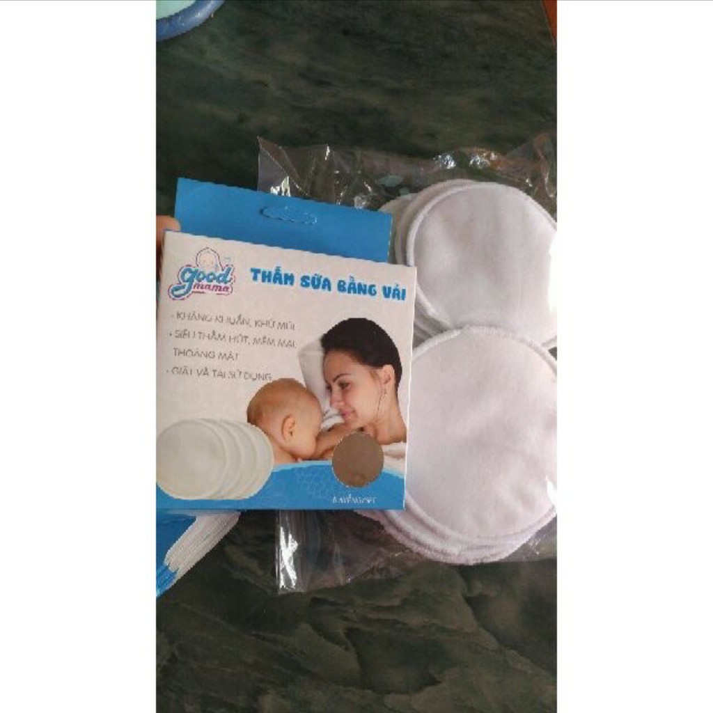 Miếng Lót Thấm Sữa Giặt Được Good Mama (Hộp 8 Miếng)
