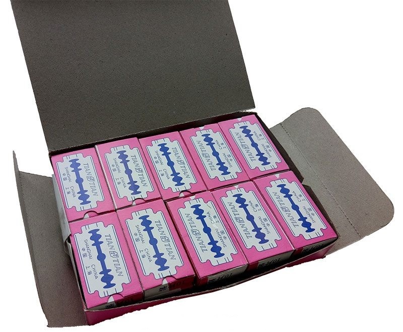 Gói 20 Hộp ( 200 Lưỡi ) Dao Lam Tím Tiantian 30S Store