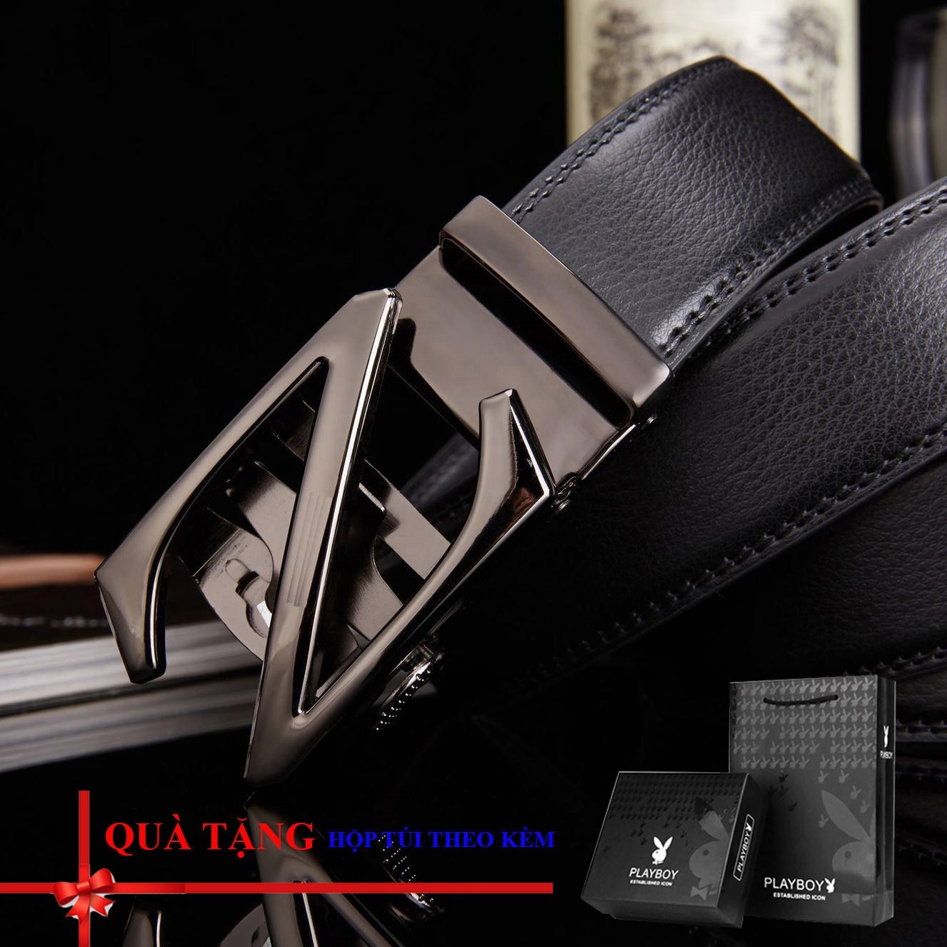 Bộ quà tặng Thắt lưng / dây nịt nam độc lạ, thiết kế độc quyền mới nhất 2021 (full hộp túi)