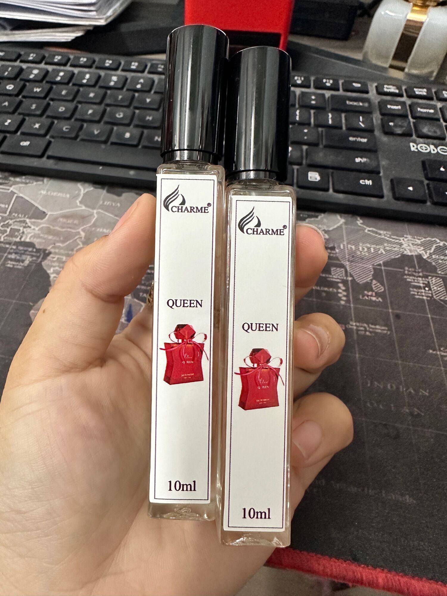 Nước hoa queen 100ml - chiết 10ml nhãn dài có hộp
