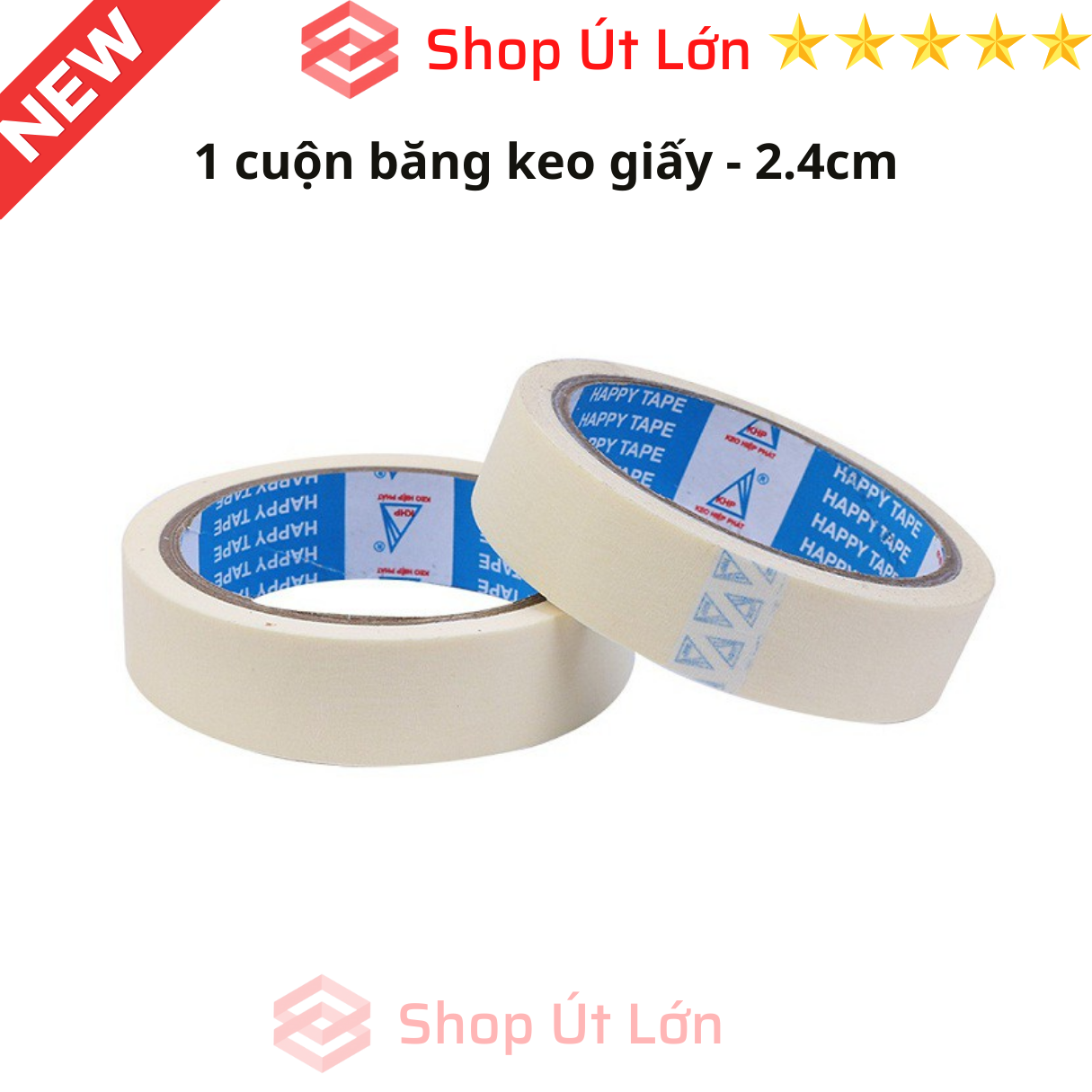 1 Cuộn băng keo giấy 2.4cm, 4.8cm, giá tại xưởng