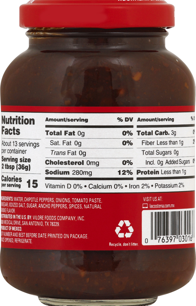 Sốt Chipotle hiệu La Costena Chipotle Sauce 220g
