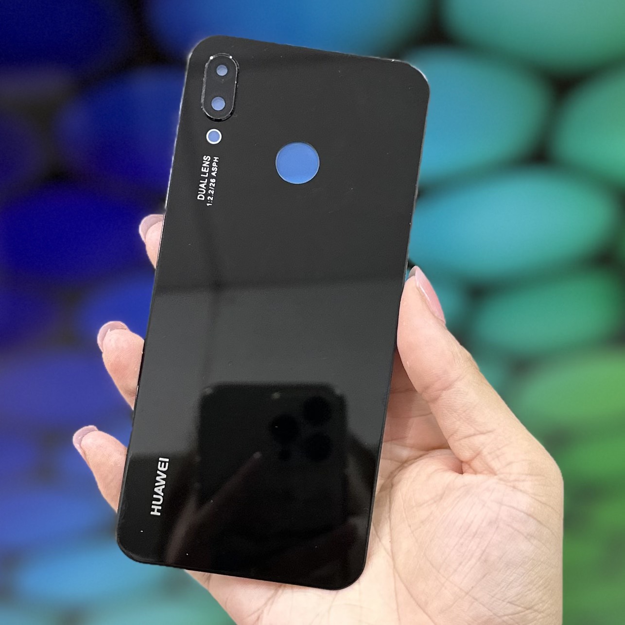 Nắp lưng Huawei Nova 3E (kèm kính camera)