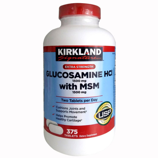 [HCM][ DATE MỚI 2024 ]Thực phẩm bảo vệ sức khỏe KIRKLAND Signature Glucosamine With MSM 375 viên