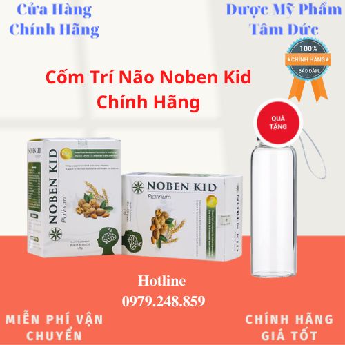 Tpbvsk noben kid platinum - nobenkid chính hãng - giúp bé phát triền trí não toàn diện, thông minh hơn - hộp 30 gói dạng cốm